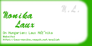 monika laux business card